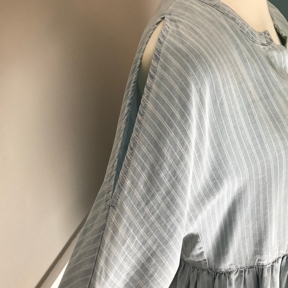 Split Sleeve Peplum Blouse (NWOT) - Picture 6 of 6